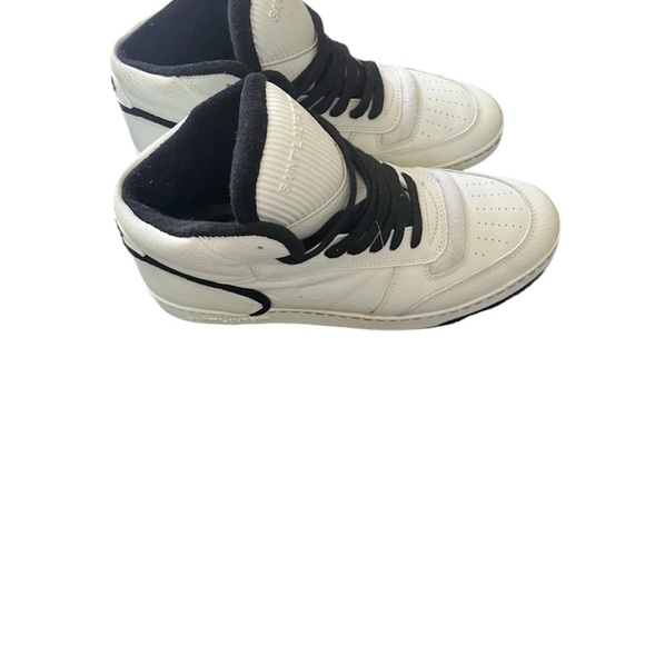 Saint Laurent Black and White High-Top Sneakers - Picture 3 of 7